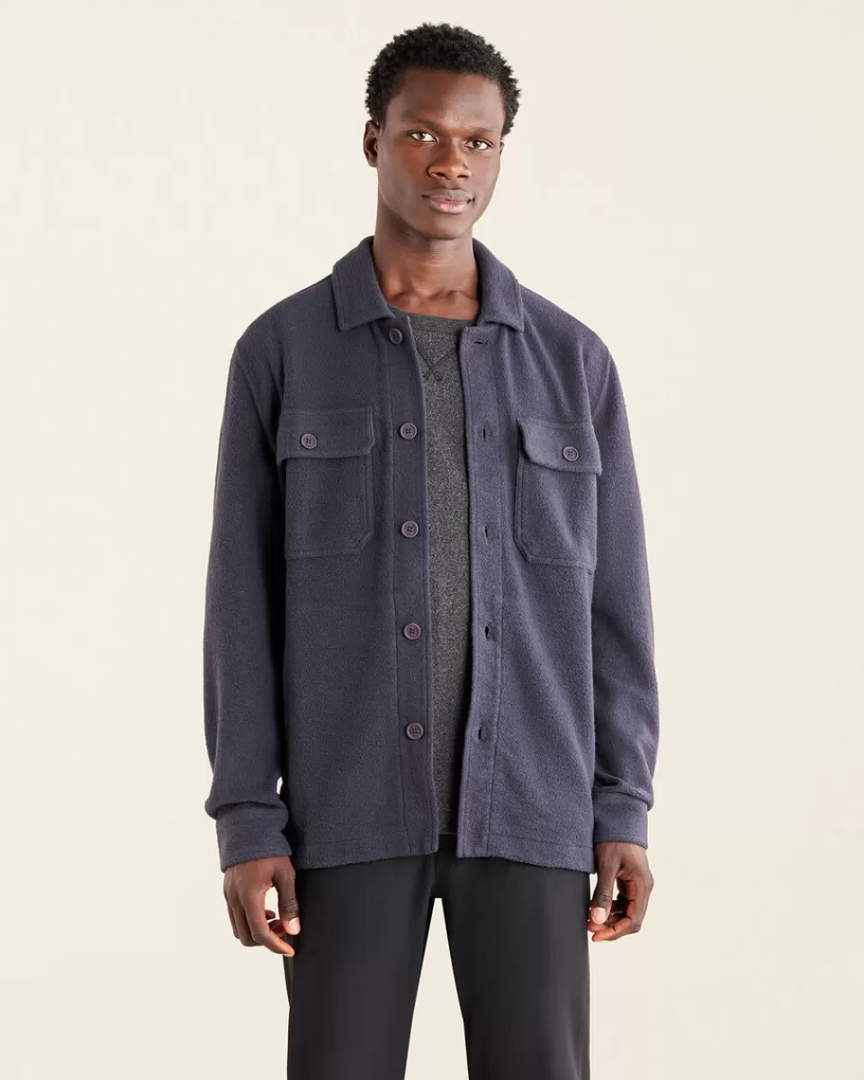 Roots Trail Fleece Overshirt GRAPHITE Best