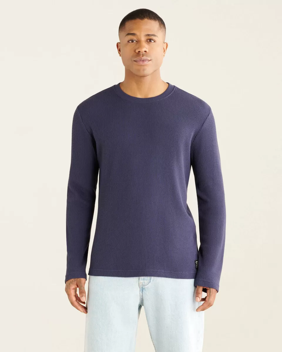 Roots Waffle Long Sleeve Crew Top Discount