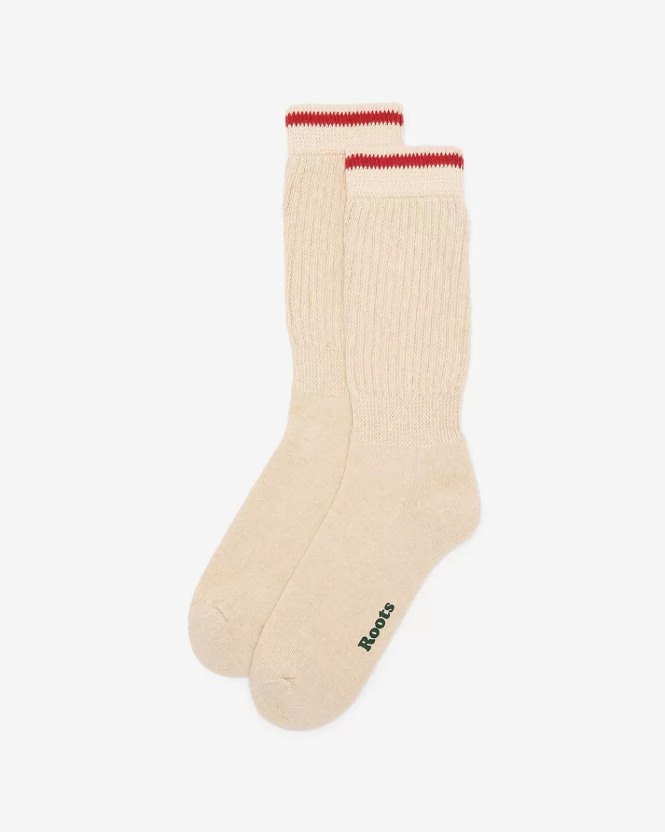 Roots Womens Cabin Slouch Sock OATMEAL MIX Hot