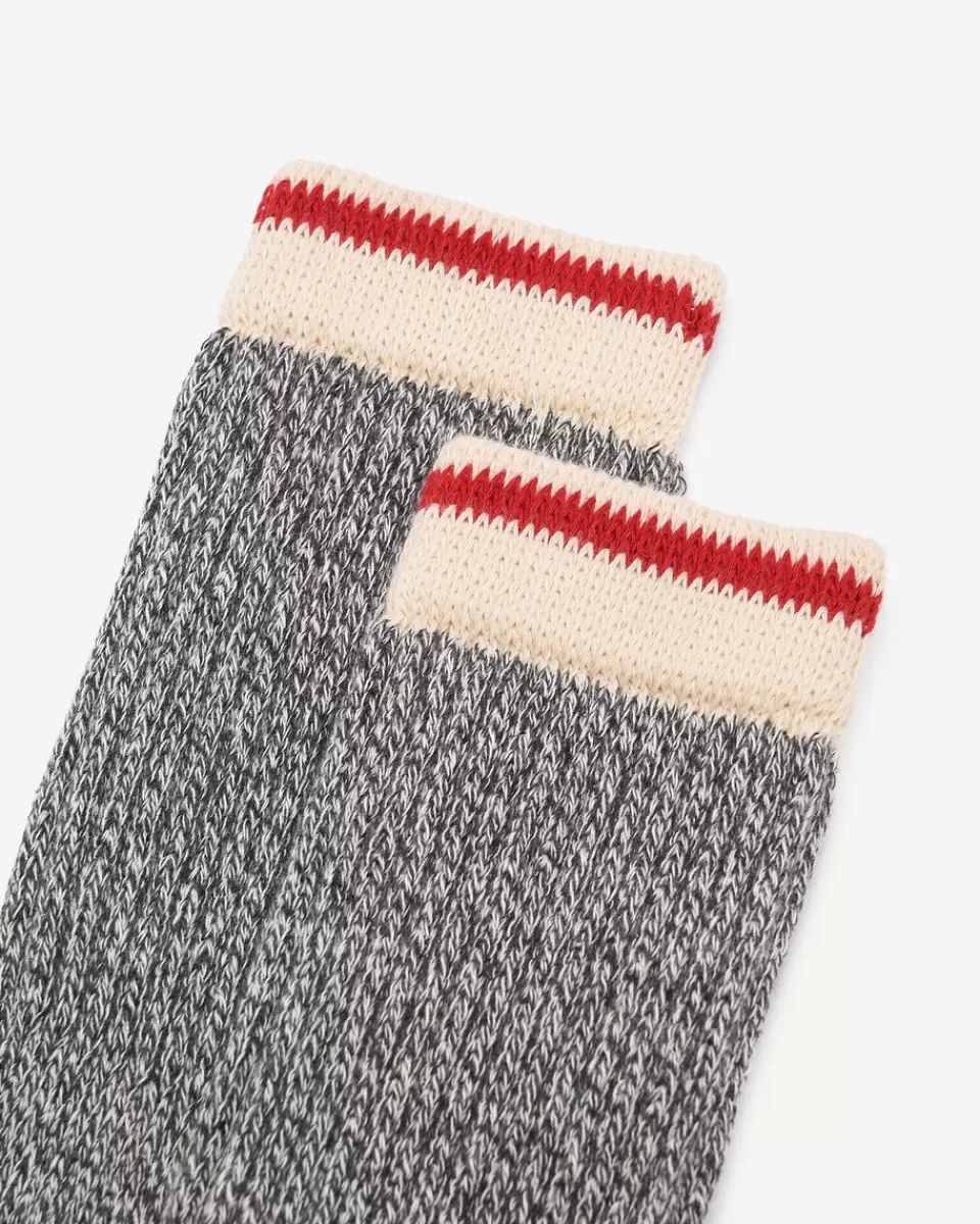 Roots Womens Cabin Slouch Sock SALT & PEPPER Clearance