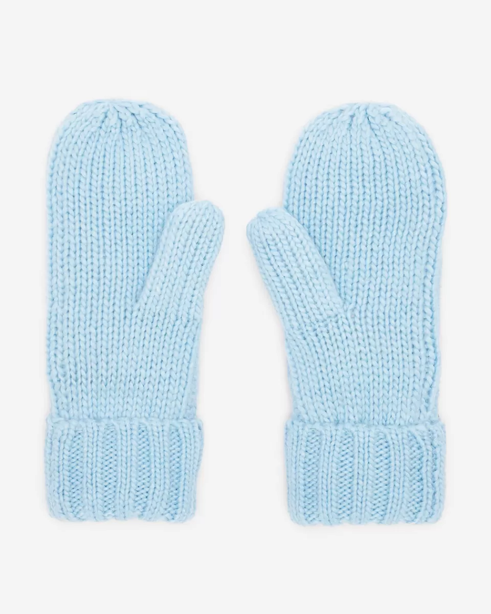 Roots Womens Olivia Cable Mitten CLEAR SKY BLUE Flash Sale