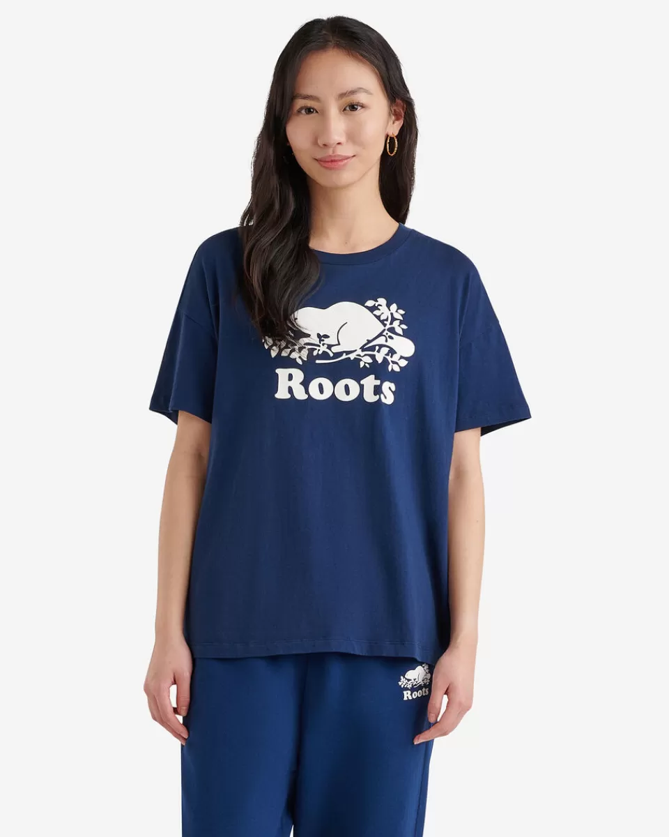 Roots Womens Organic Relaxed Cooper T-shirt Cheap